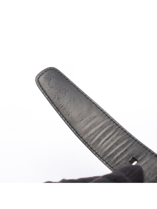 Louis Vuitton Black Taiga Leather Belt Size 95cm Silver Buckle Louis Vuitton Belt Ceinture Classic Taiga Ardoise Leather